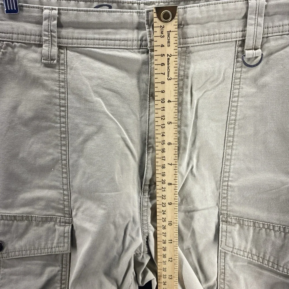 Eddie Bauer‎ Shorts Mens 42 Beige Mid Rise Cargo Outdoor Hiking